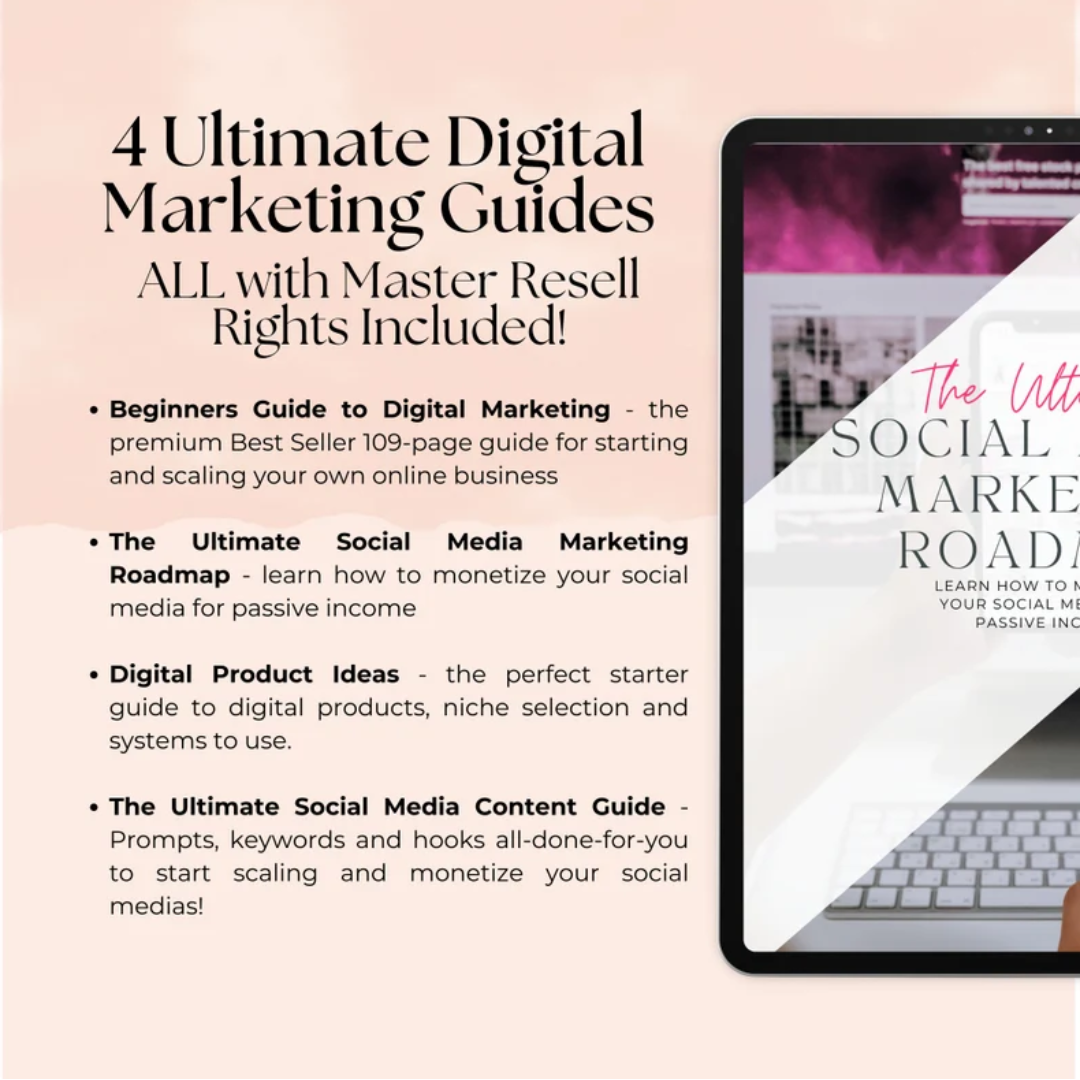 Done for you Digital Marketing Guide Bundle with Master Resell Rights DFY Digital Products Done-For-You Digital Marketing Guides with MRR